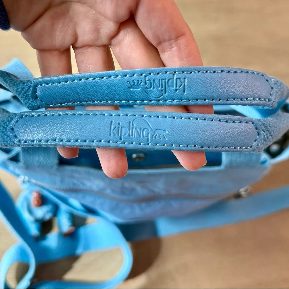 Kipling Elysian Satchel Blue Beam Shoulder Crossbody Bag - Picture 10 of 16